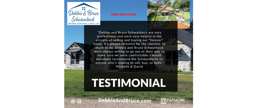 Testimonial of happy buyers Michelle and David